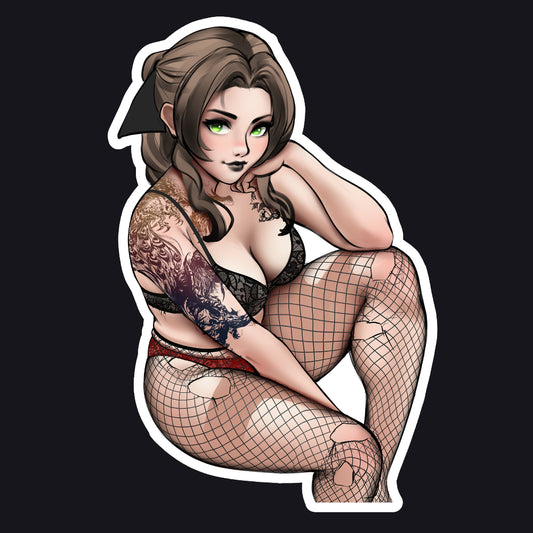 Aerith Goth Girl Sticker