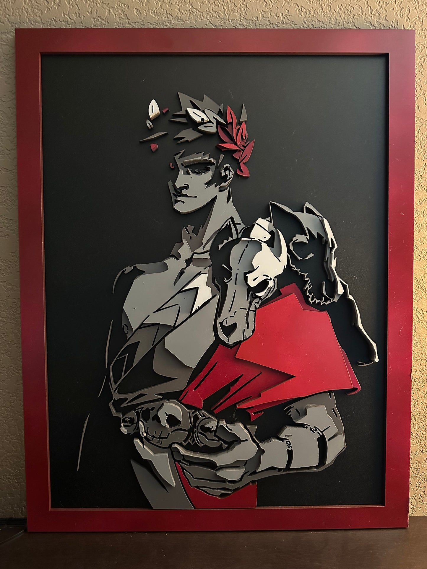 Zagreus 3D Wood Portrait