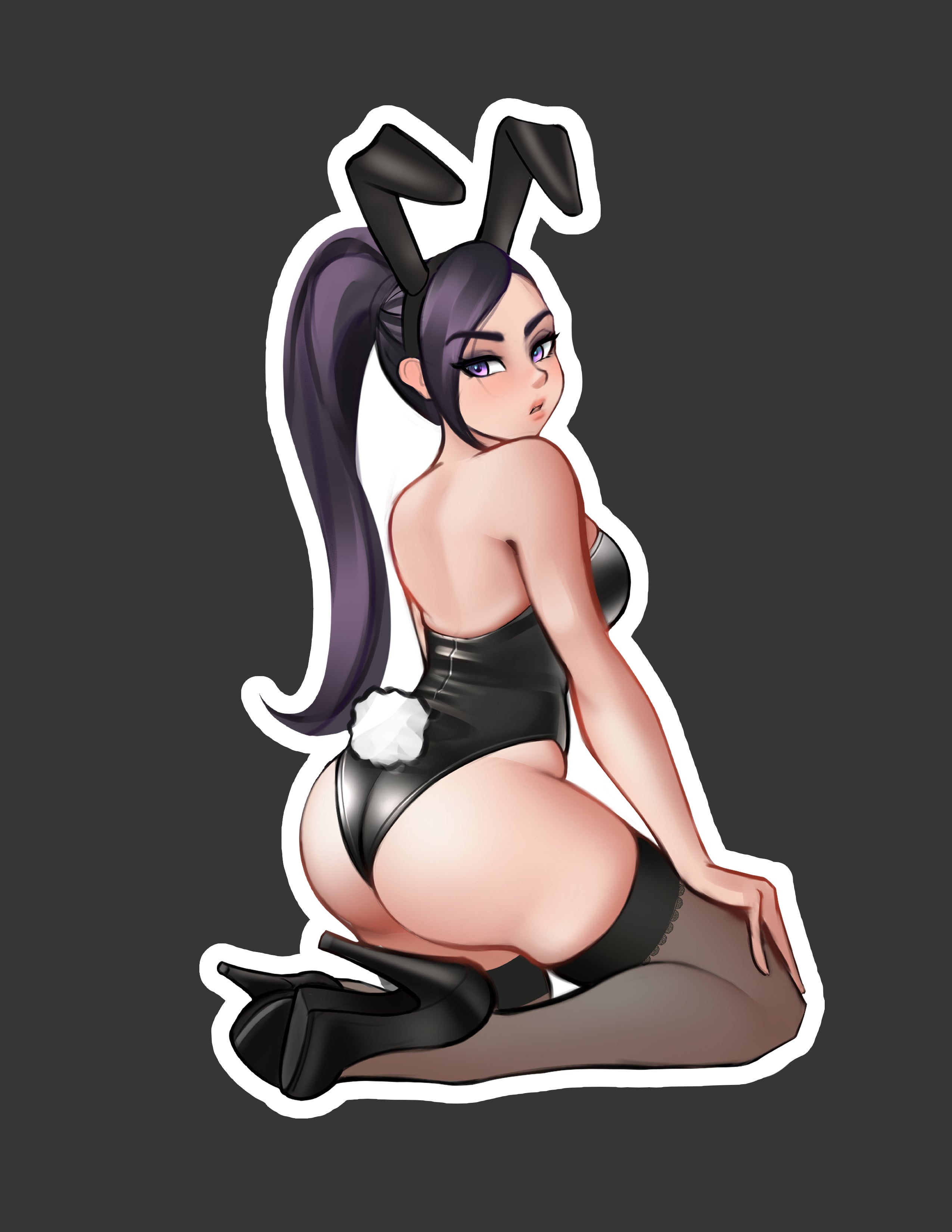 Jade Bunnysuit Sticker – jackarydraws