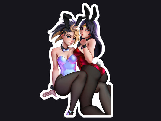 Akali and Irelia Bunny Girl Sticker