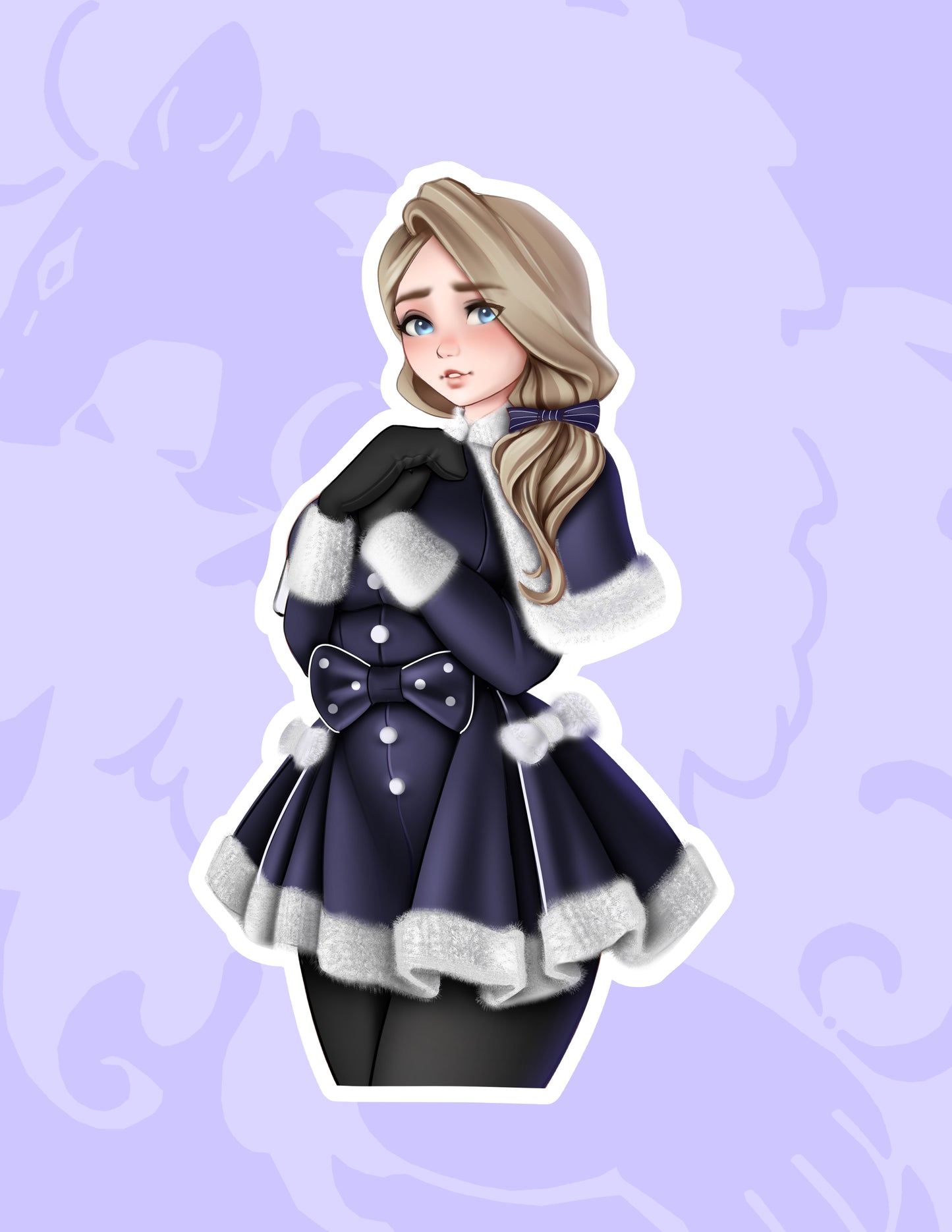 Mercedes (Winter) Sticker