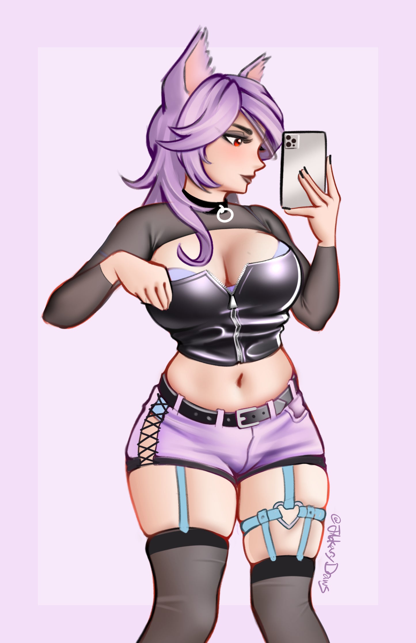 Pastel Goth Ahri Print