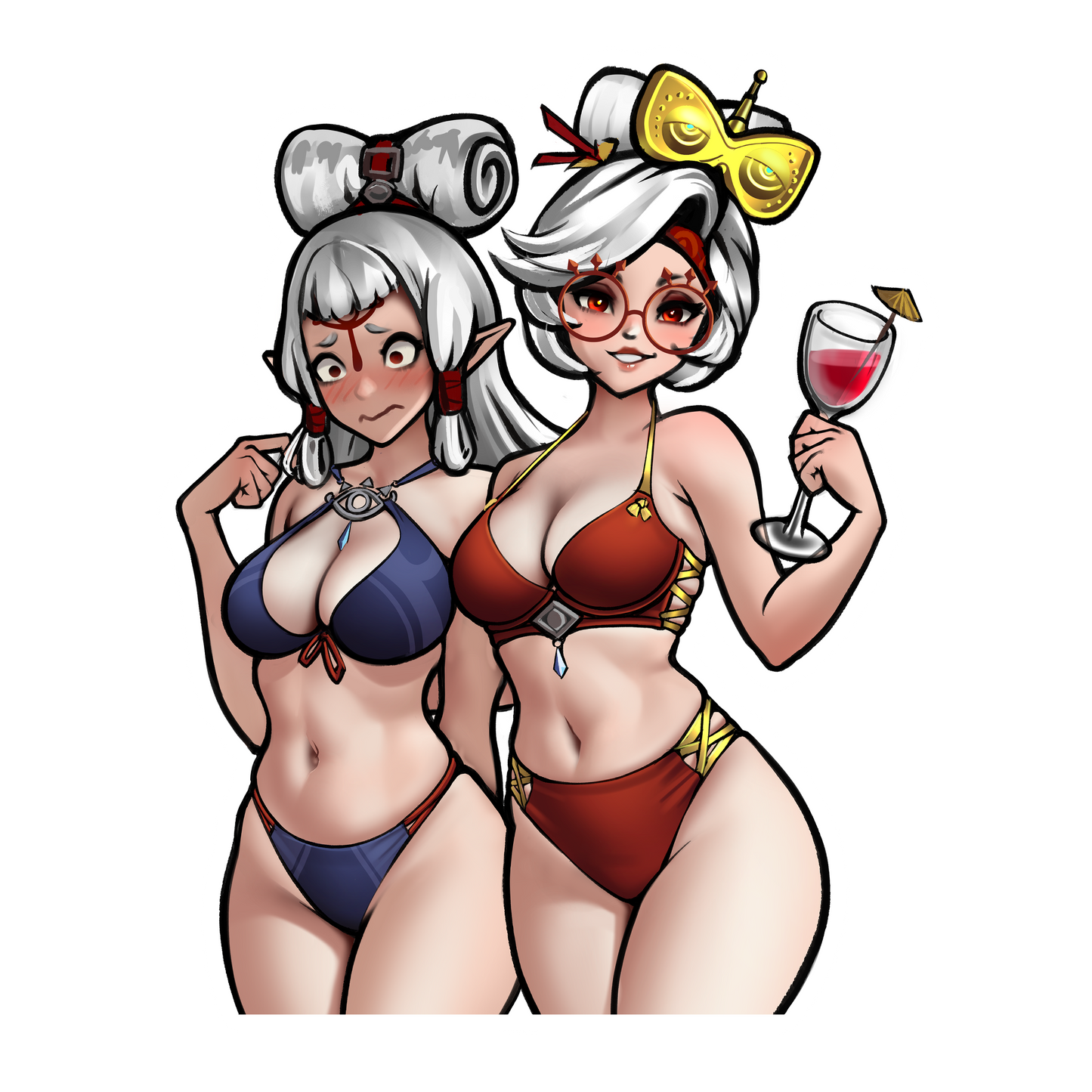 Paya and Purah Sticker (Swimsuits)