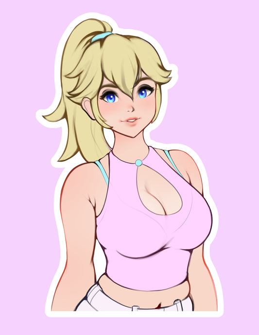Casual Peach Sticker