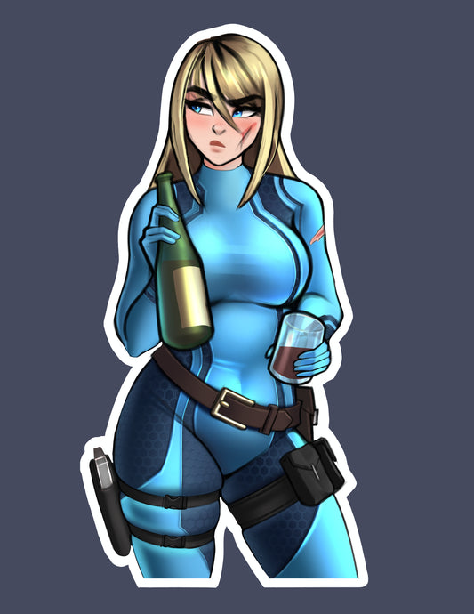 Samus (Hair Down) Sticker