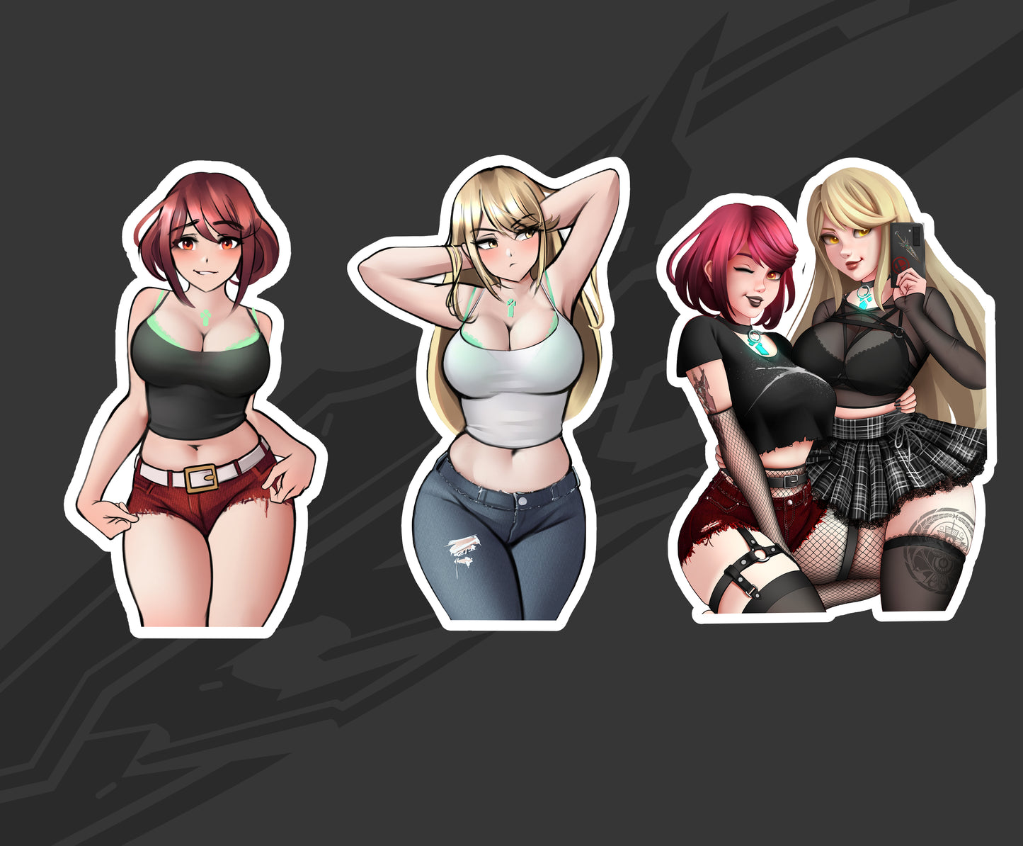 Pyra/Mythra Sticker Bundle