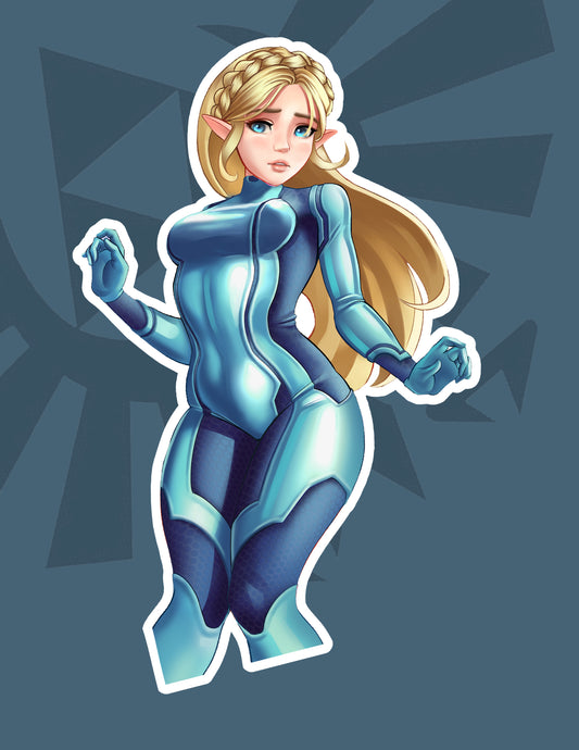 Zero Suit Zelda Sticker