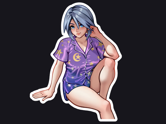 Aqua Pajamas Sticker