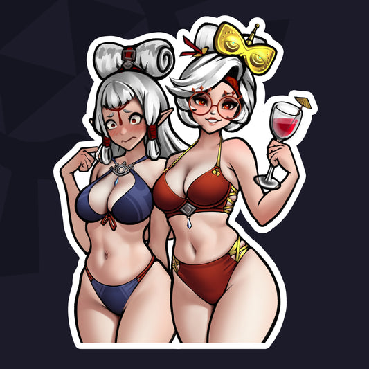 Paya and Purah Sticker (Swimsuits)