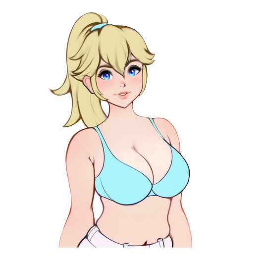 Peach Bra Sticker