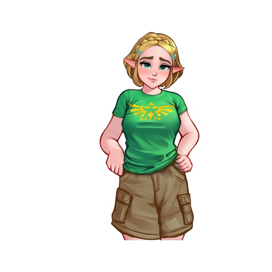 Zelda Gamer Outfit Sticker