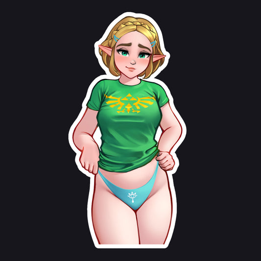 Zelda Casual Sticker (Exposed)