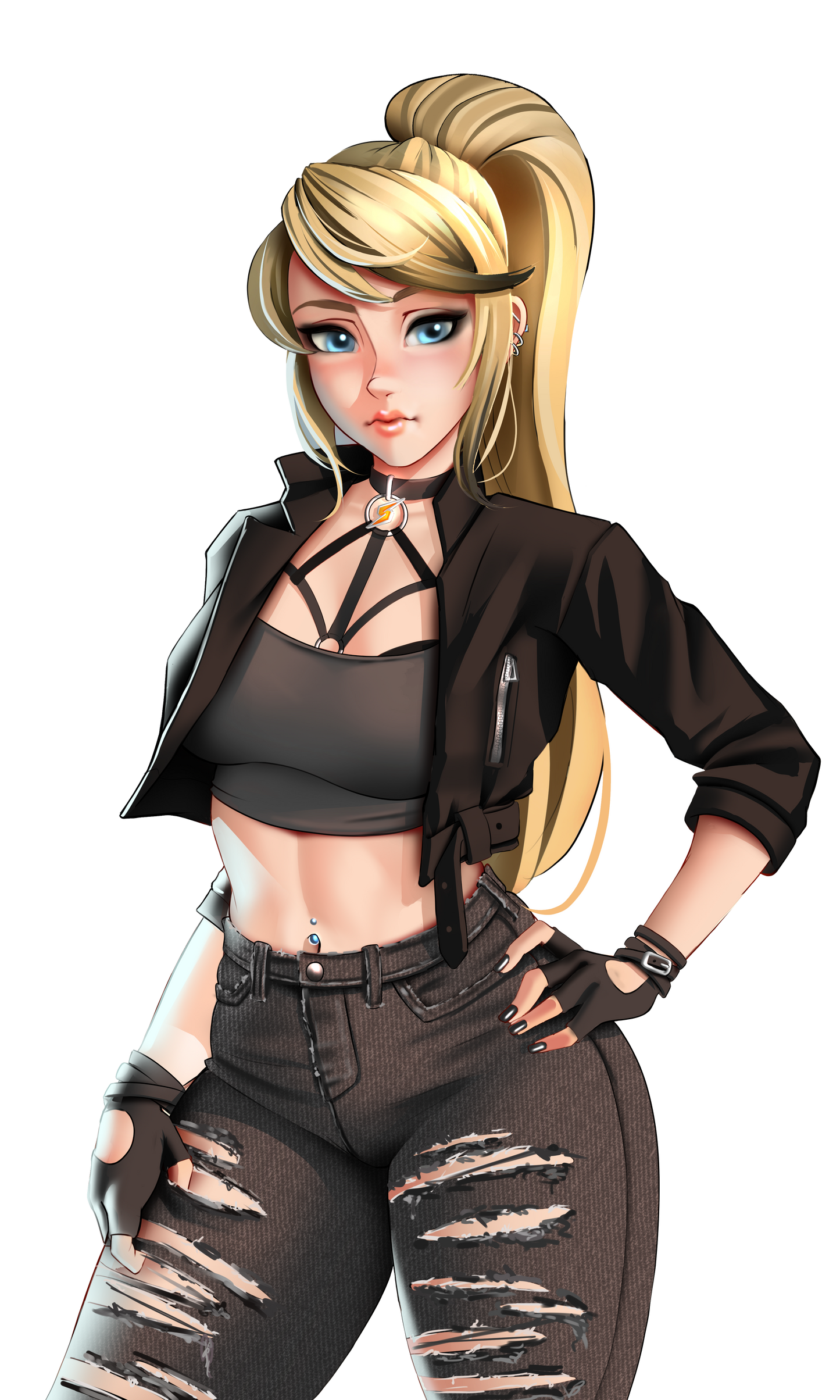Goth Samus Sticker (Jeans)