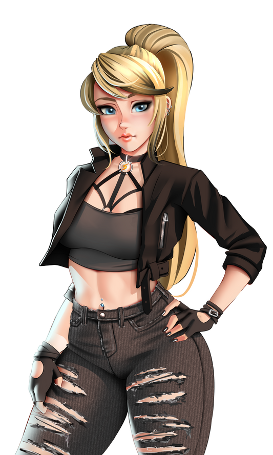 Goth Samus Sticker (Jeans)