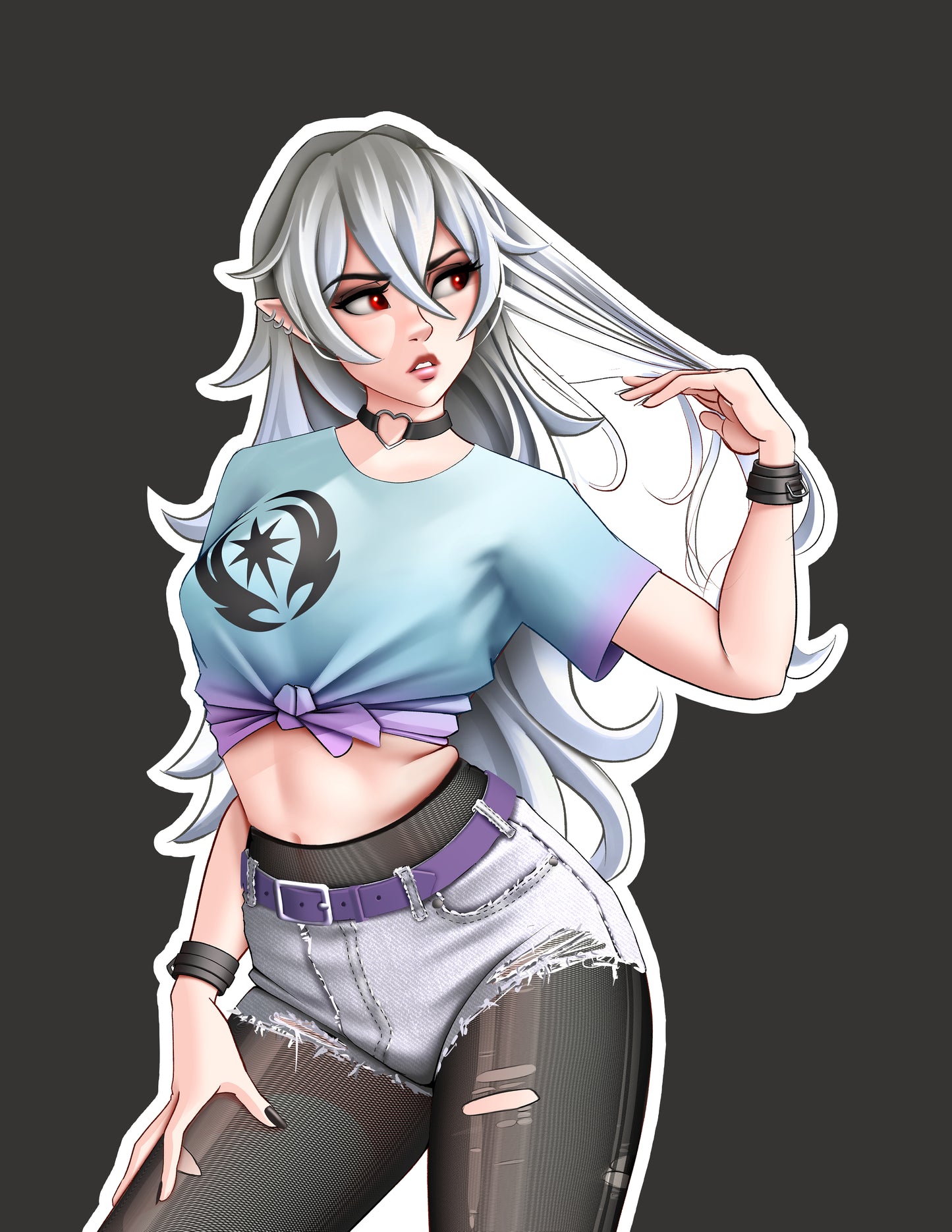 Corrin Pastel Goth Sticker