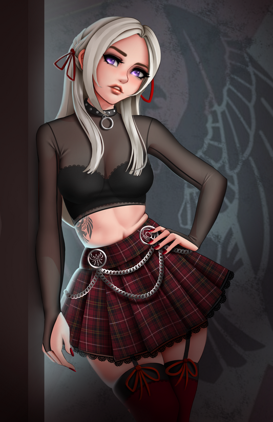 Edelgard Goth Girl Print