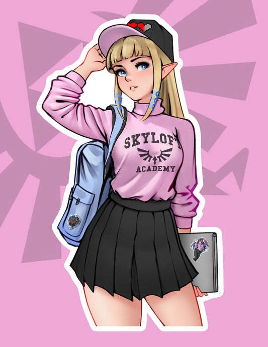 Zelda (Student) Sticker