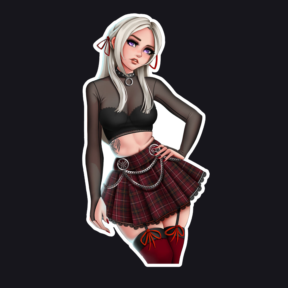 Edelgard Goth Girl Sticker