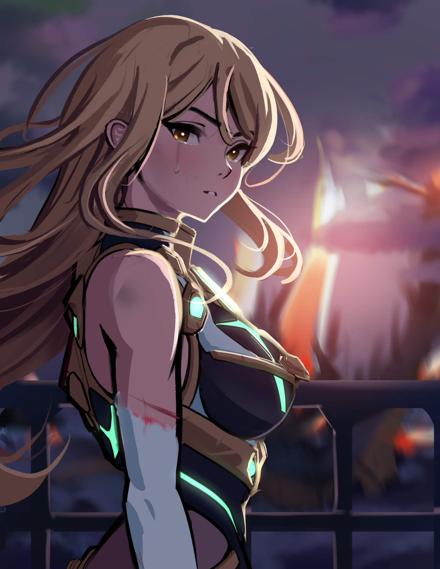 Mythra - Fall of Torna Print