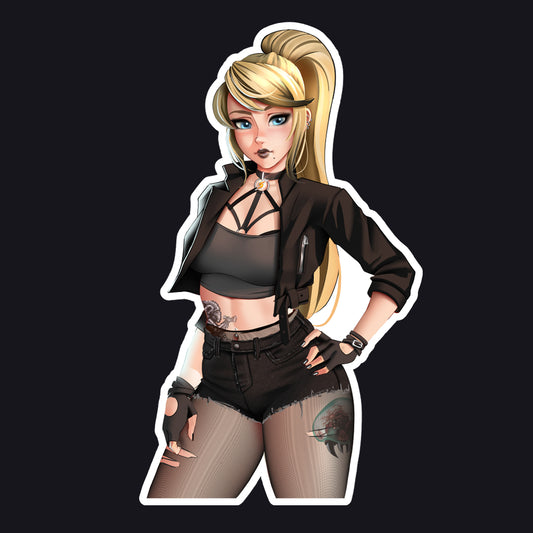 Samus Goth Girl Sticker