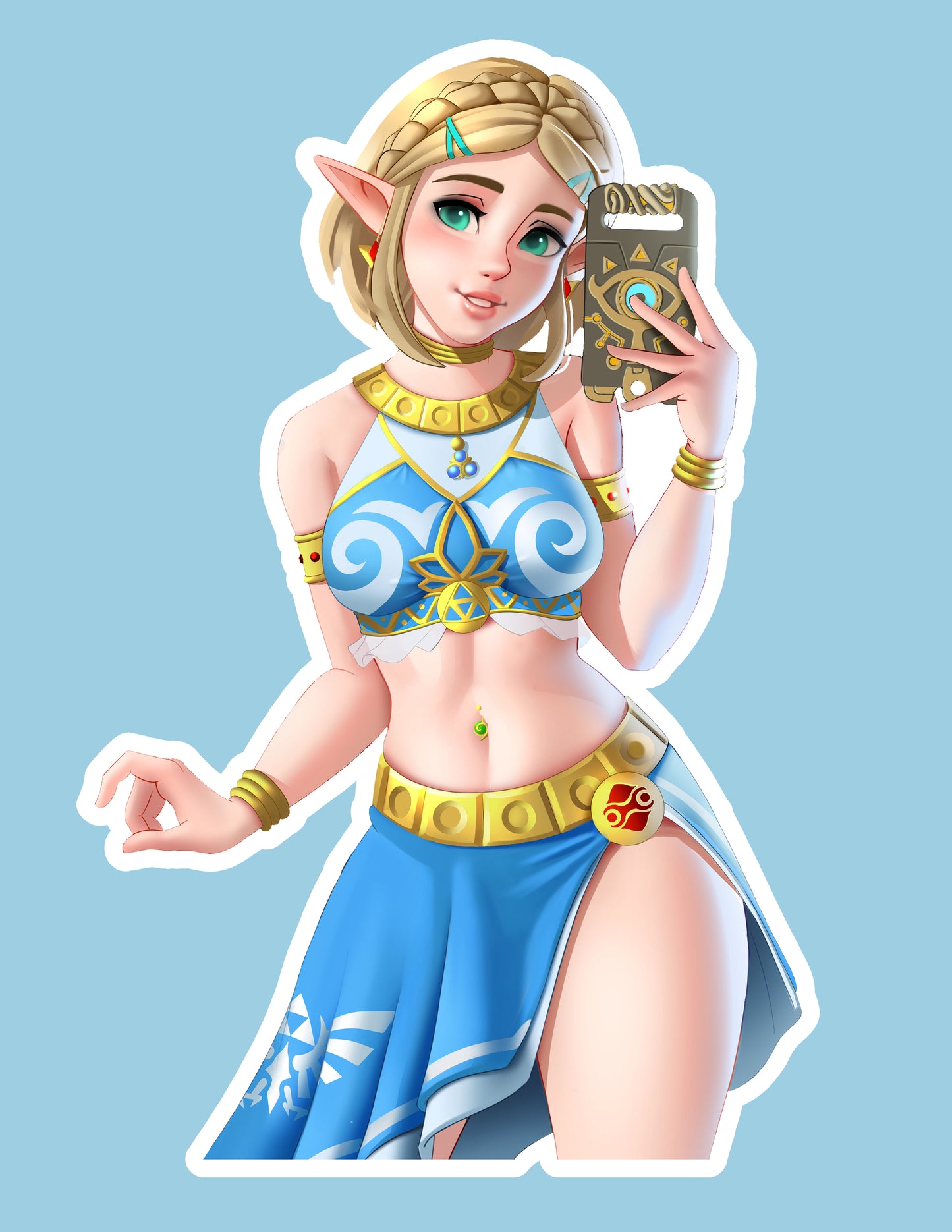 Zelda - Gerudo Sticker (Short Hair)