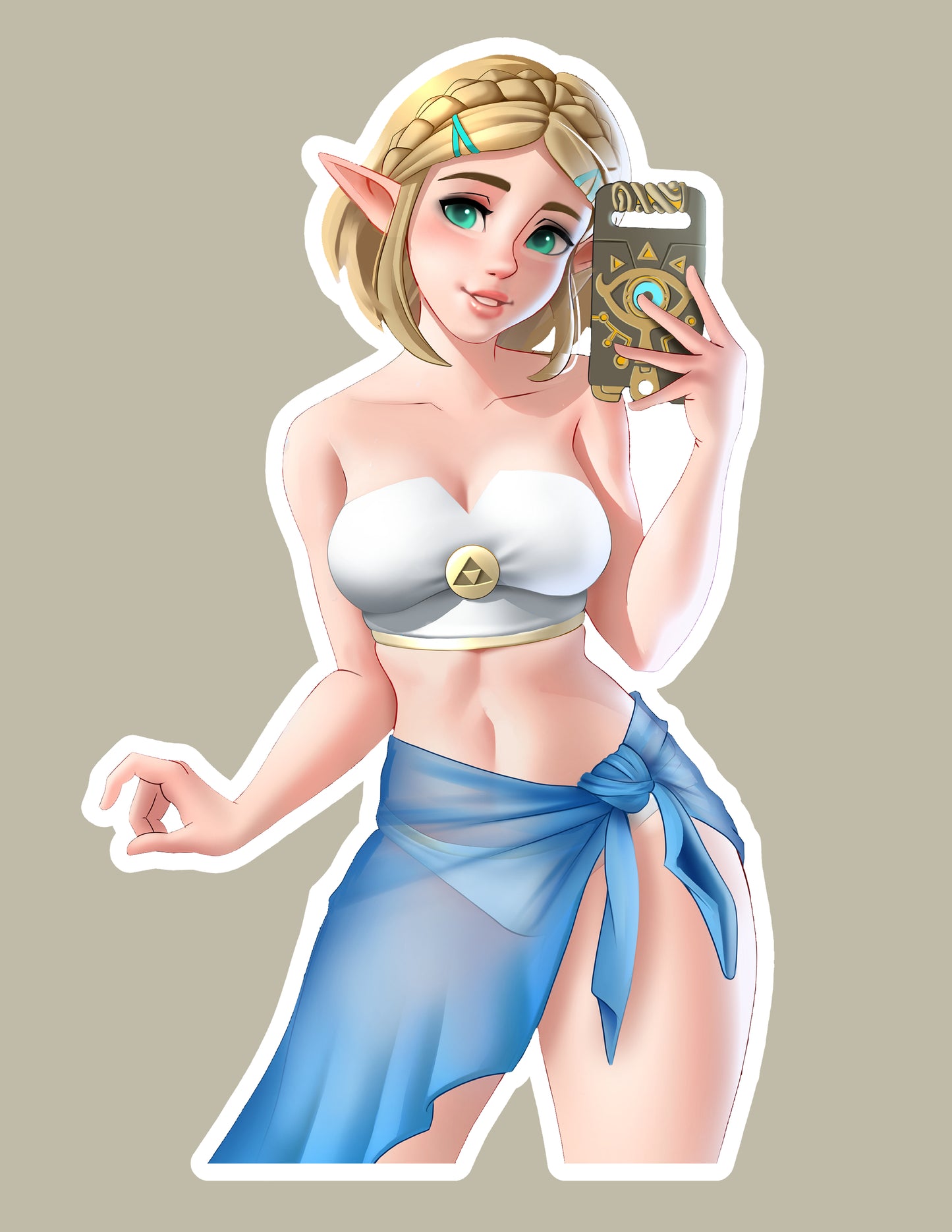 Zelda - Swimsuit Sticker (Short Hair)
