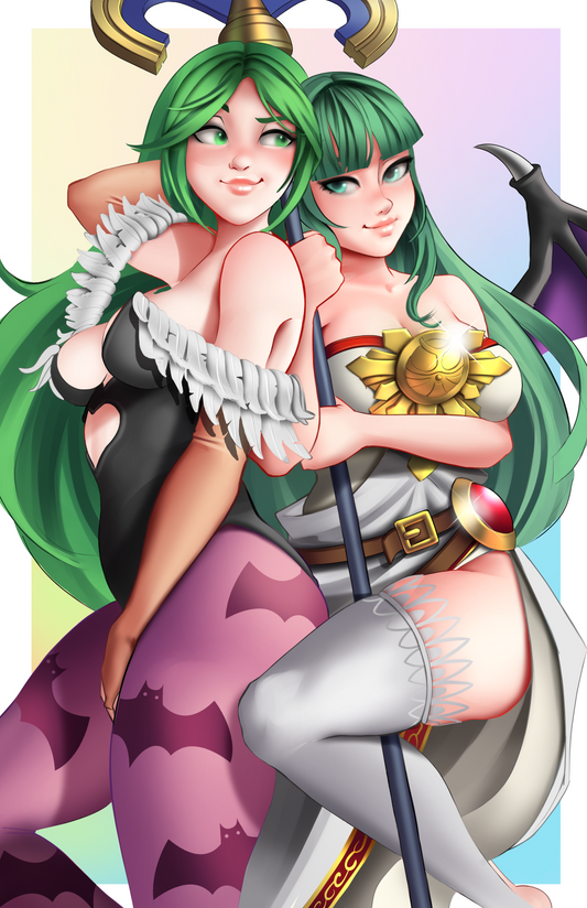 Palutena and Morrigan Outfit Swap